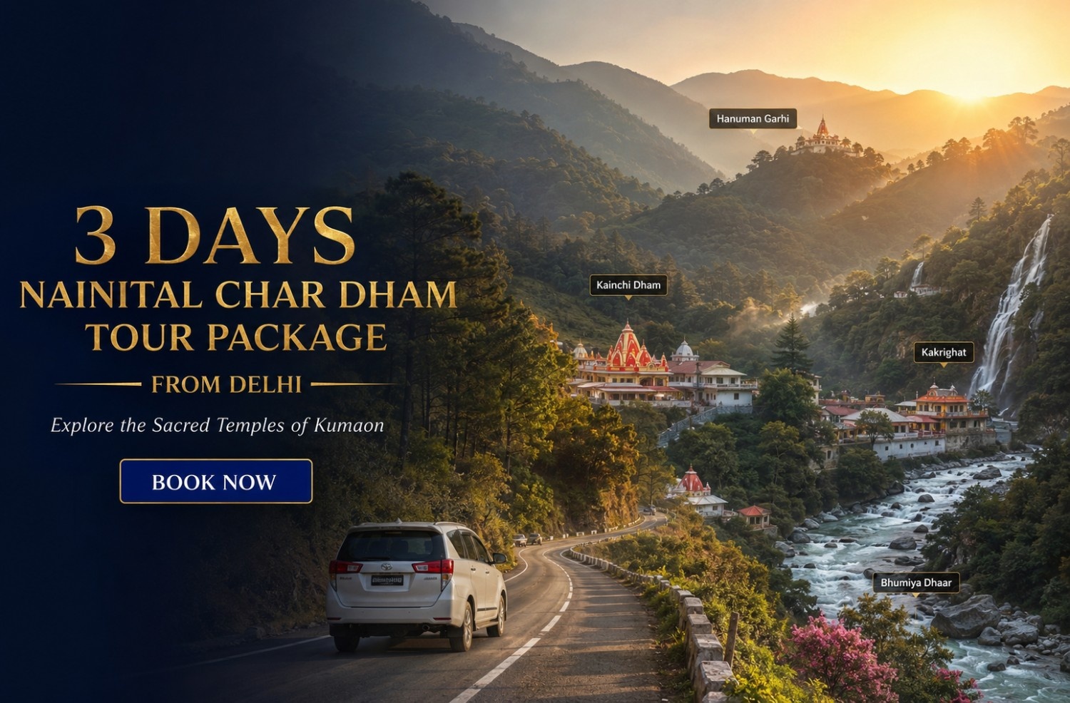 3 Days Nainital Char Dham Tour Package from Delhi package hero image