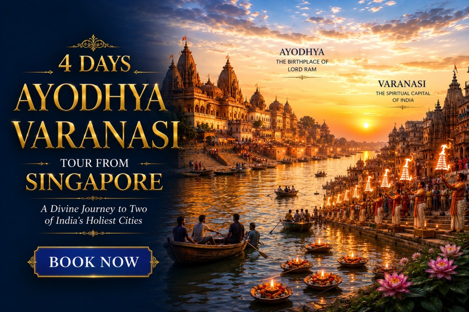 4 Days Ayodhya Varanasi Tour from Singapore package hero image