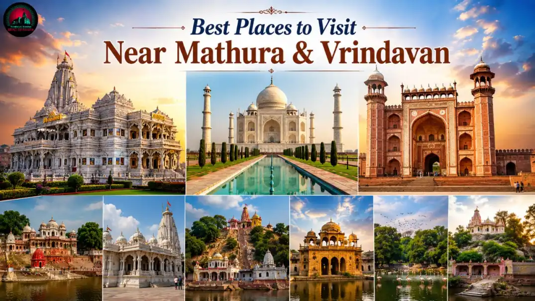 Best Places to Visit Near Mathura Vrindavan (2026)-Top 10 Places, Tour Packages & Complete Guide