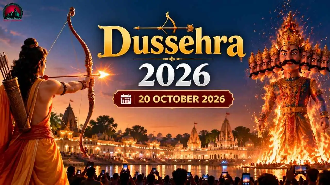 Dussehra 2026 Date, Vijayadashami, Ravan Dahan, Puja Muhurat & Mathura Vrindavan Travel Guide